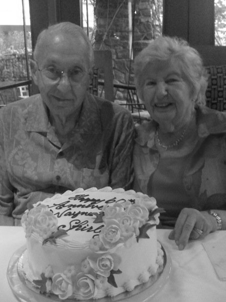 My grandparents at their 60th wedding anniversary dinner